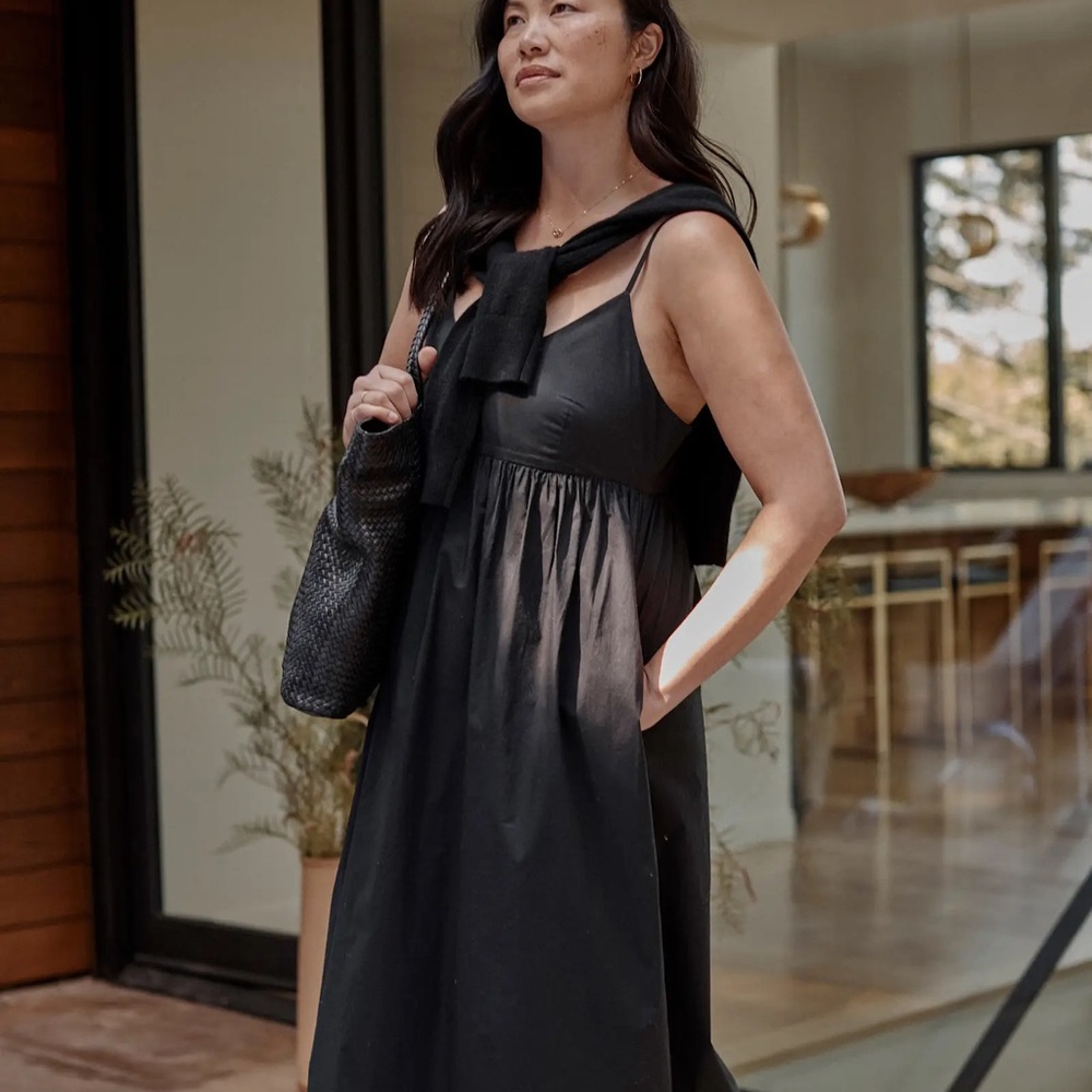 Quince 100% Organic Cotton Sleeveless Maxi Dress